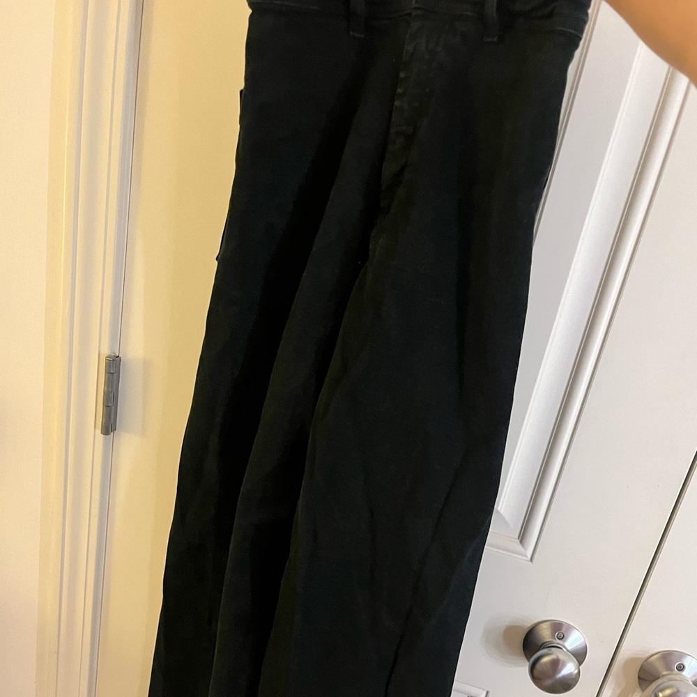 black trending zara marine straight jeans